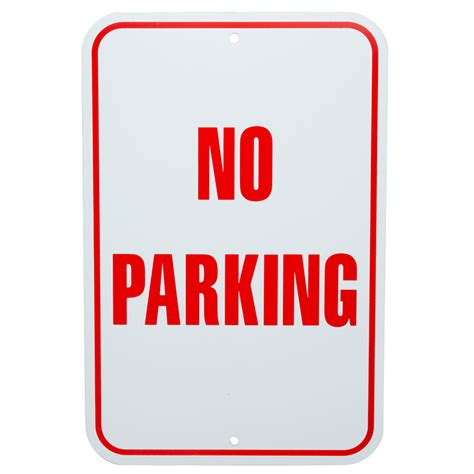 No Parking Sign | No Parking Aluminum Composite Sign - 12" x 18"