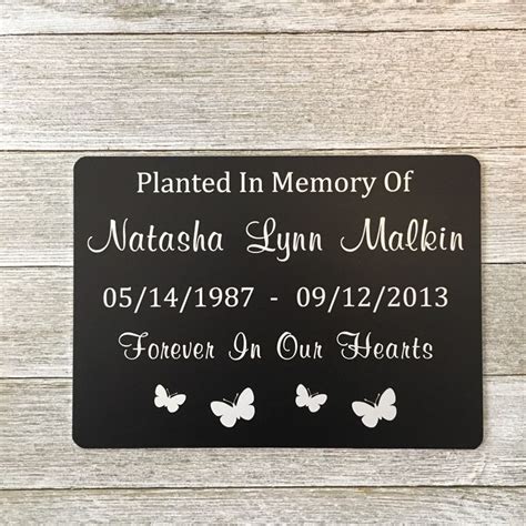 Memorial Markers Metal Memorial Plaque With Stake Outdoor - Etsy | Memorial markers, Memorial ...