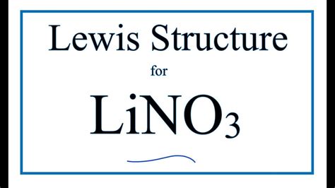 Draw The Lewis Dot Structure For Lithium