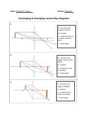 WORKSHEET 2 - RAY DIAGRAMMING LENS .docx - Name: Rommel G. Reyes ...