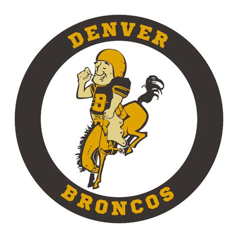 Denver Broncos Old Emblem Vinyl Die-Cut Decal / Sticker ** 4 Sizes