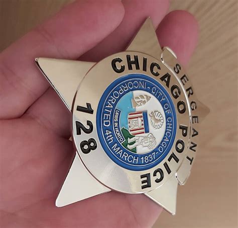 Chicago Police Sergeant Badge - Etsy