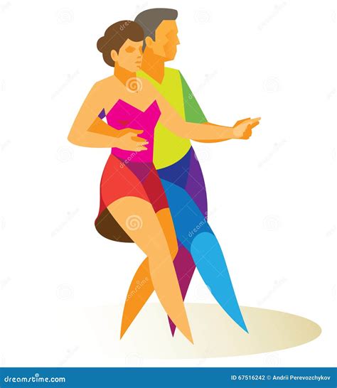 Jive. Man and Woman Participate in a Dance Competition Stock Vector - Illustration of woman ...