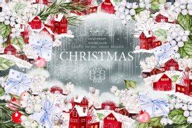 Watercolor Merry Christmas - Design Cuts