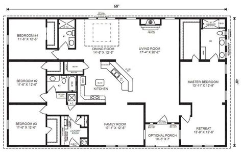 4 Bedroom 3 Bath Ranch Plan Google Image Result For House Plans | Планы ...