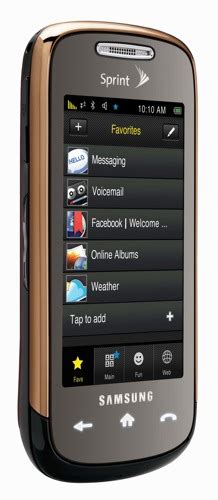 Samsung Instinct s30 Cell Phone at Sprint - ecoustics.com