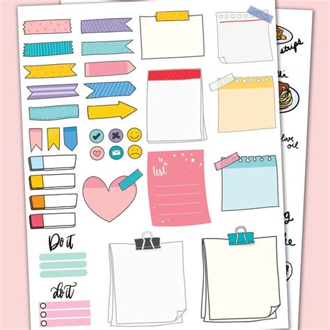 Digital Planner Stickers Sticky Notes Digital Stickers - Etsy | Planner ...