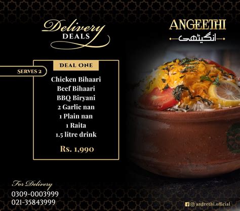 Angeethi Restaurant Menu