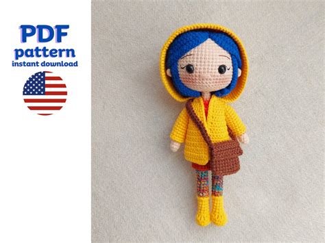 Crochet Pattern: Coraline Doll, Coraline Crochet PDF, Halloween ...