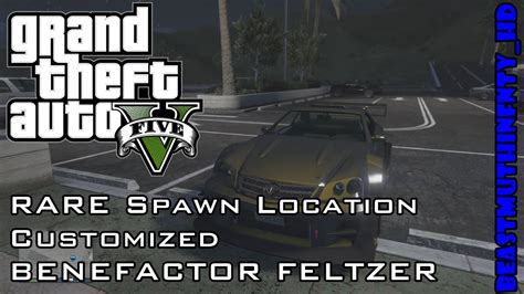 [PATCHED][MAY 2015] GTA 5 Online RARE Customized Benefactor Feltzer SPAWN LOCATION - YouTube