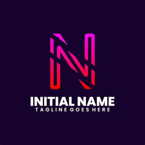 Premium Vector | Initial name colorful logo design