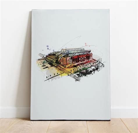 Liverpool FC Anfield Art Print Illustration Drawing | Etsy New Zealand