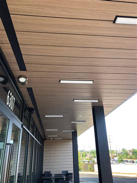 Exterior Soffit Panels | Commercial Wood Look Panel