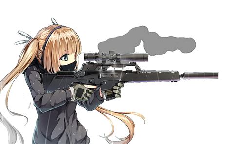 Anime Character With Gun | Meme Image