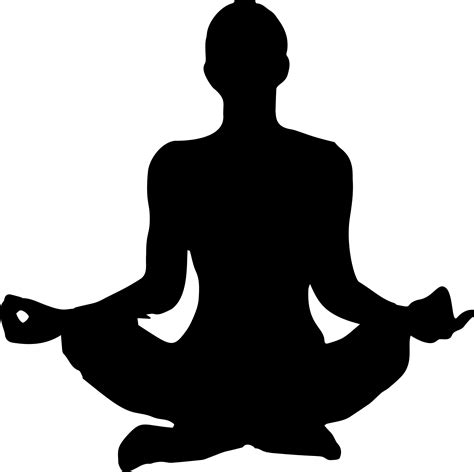 Meditation Silhouette Lotus Pose Meditation Silhouette Yoga - Hakuchuumu