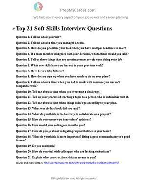 Top 21 Soft Skills Interview Questions in 2024 [With Answers]