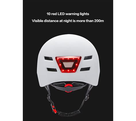 Bike Helmet with USB Rechargeable Lights – Happy EBikes