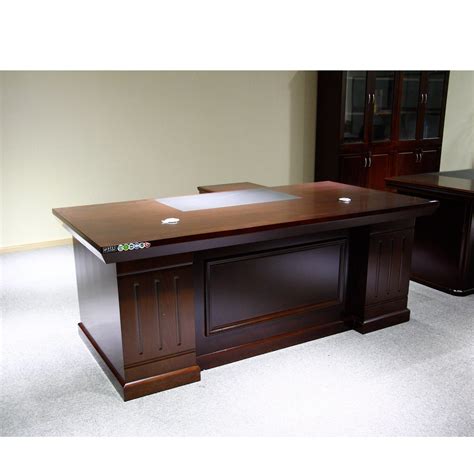 Wooden Office Furniture Antique Paint Executive L Shape Desk Office ...