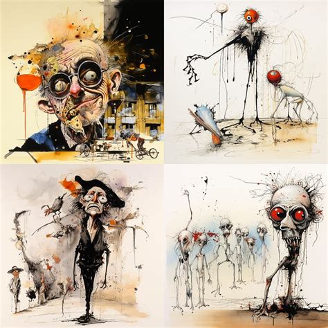 Ralph Steadman AI Art Style Guide - Discover Unique Artistic Styles - Ralph Steadman Stable ...