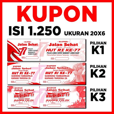 Jual Cetak kupon jalan sehat undian | Shopee Indonesia