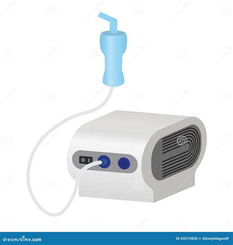 Nebulizer from Asthma and Respiratory Diseases in Vector Stock Vector - Illustration of breath ...