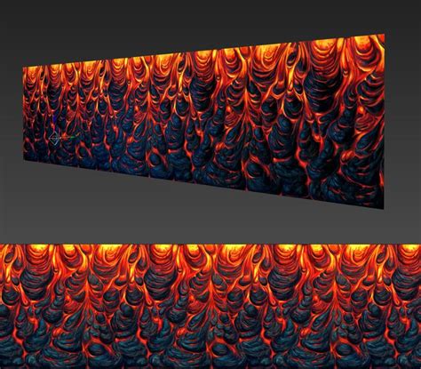 ArtStation - Hand Painted Lava Wall Texure, Terrance Finley-Moore ...