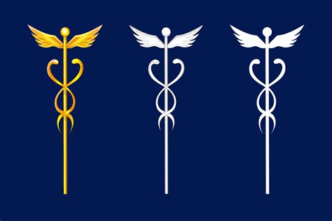 Caduceus, Winged Wand With Serpents, of Hermes, Mercury, Greek or Roman ...