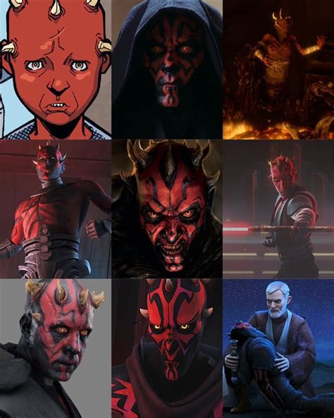 Darth Maul throughout the years : r/StarWars