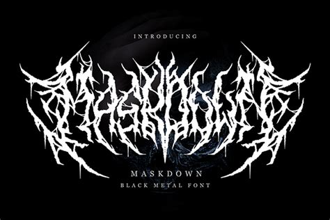 Maskdown - Black Metal Font – Free Design Resources