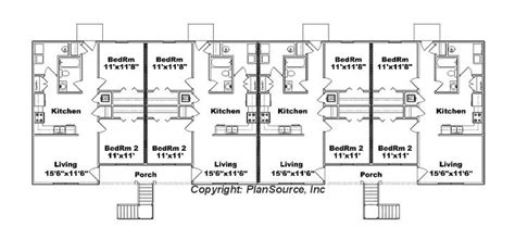 8-unit apartment plan - J778-8 | Small apartment building plans ...