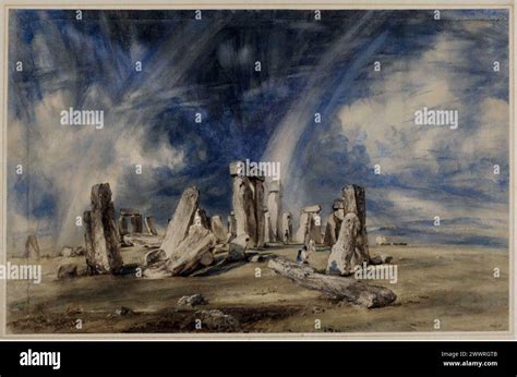 Stonehenge (1835). Victoria and Albert Museum, London. John Constable Stock Photo - Alamy