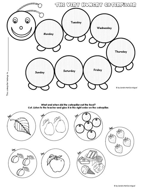 Very Hungry Caterpillar Sequence Printable - Printable Word Searches