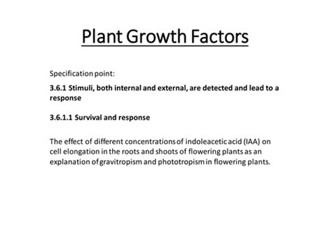 Plant growth factors | Teaching Resources