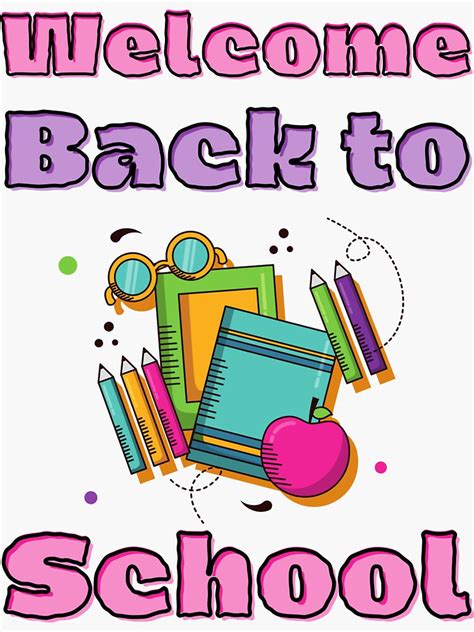 "welcome back to school 2023" Sticker for Sale by soufianebenalla | Redbubble