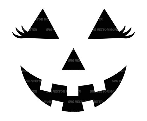 Pumpkin Face With Eyelashes Svg Pumpkin Girl Svg Halloween, 46% OFF