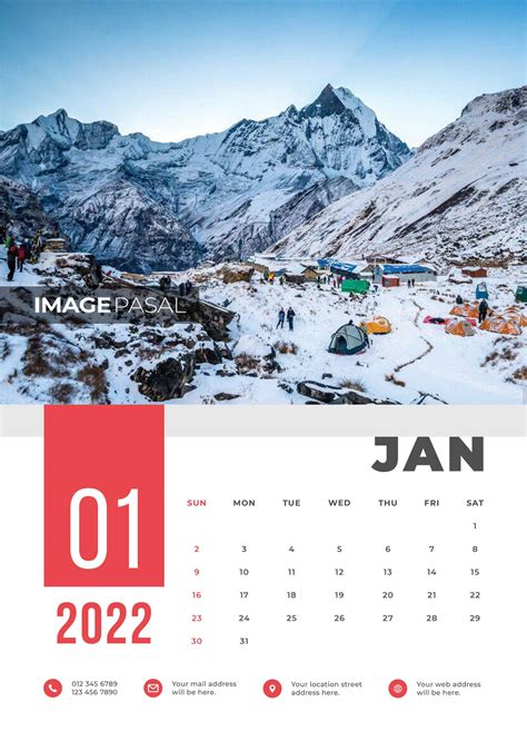 Mountains Of Nepal – Wall Calendar – Create Your Customized Calendar in ...