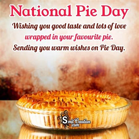 National Pie Day Wishing Image - SmitCreation.com