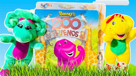 Barney’S Zoo Friends Book Reading Along Aloud Learning Animals Story - YouTube