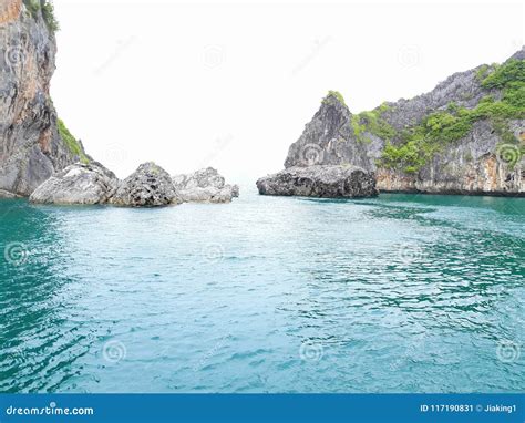 Blue Sea with Island and Sky in Thailand Stock Image - Image of island, thailand: 117190831