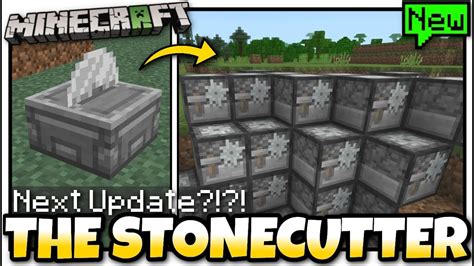 Minecraft - STONECUTTER in 1.8? [ Next Update ?!?! ] Bedrock / Java / Console - YouTube