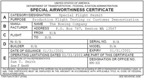 Rules & Regulations - Airworthiness