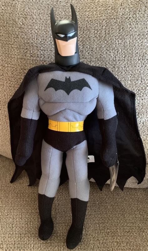 Batman Plush Soft Stuffed Doll Plastic Head Super Hero DC Comics 17 ...