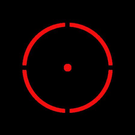 Download Red Sniper Crosshair Graphic | Wallpapers.com