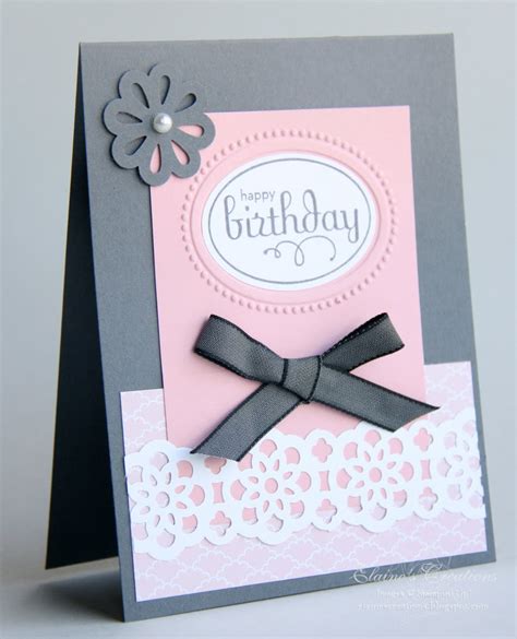 Elaine's Creations: Elegant Birthday Card