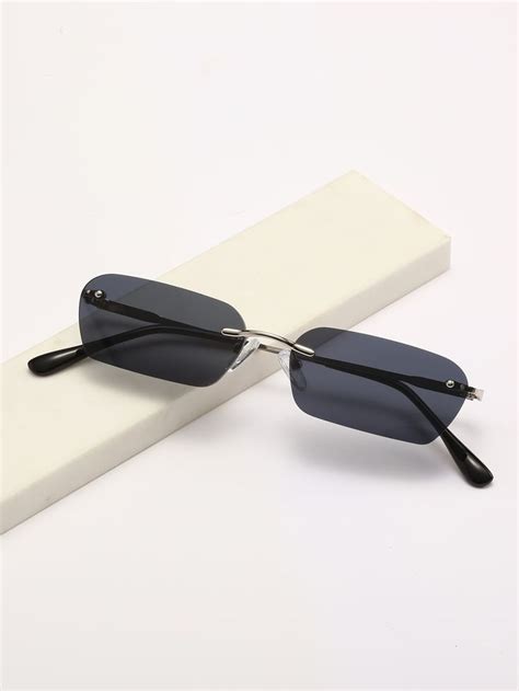 Rimless Square Frame Sunglasses | Fashion eye glasses, Mens glasses ...