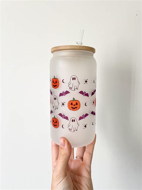 Halloween Characters Beer Can Glass – ATUBOFPRINTS