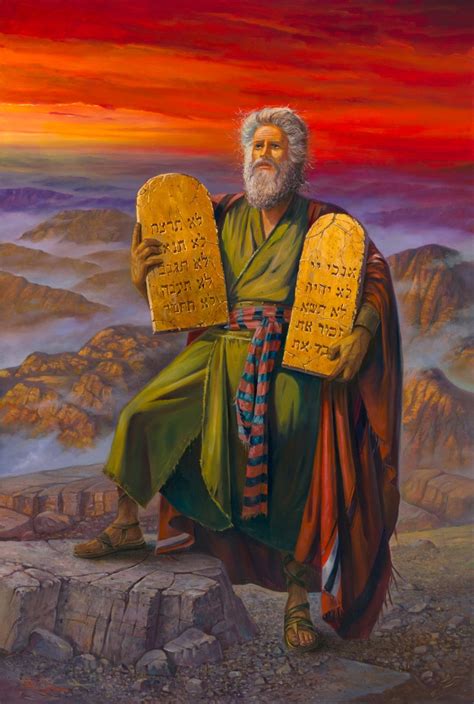 Moses Ten Commandments Art | Images and Photos finder