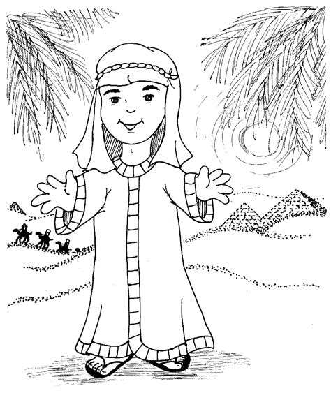 Coloring Page Joseph Coat Of Many Colors - Coloring Home