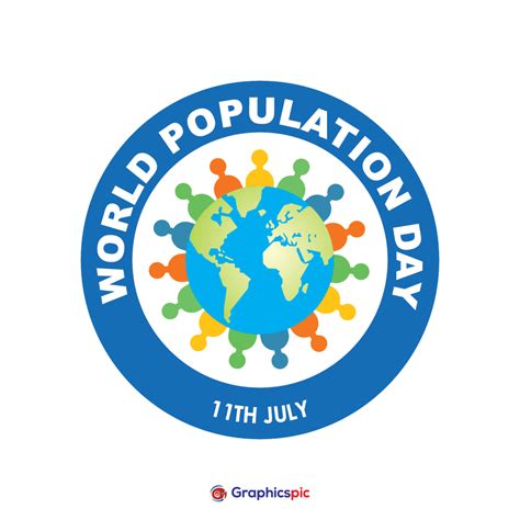 Vector illustrator of world population day logo icon - free vector ...