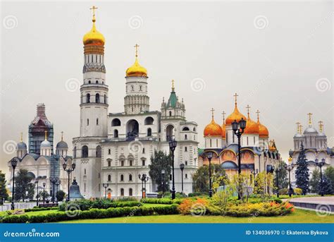 Moscow Kremlin Architecture. Color Photo. Stock Photo - Image of capital, attraction: 134036970